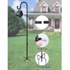 LOPANNY Large Garden Flag Holder Stand Pole for 28 x