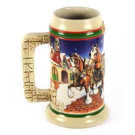 Budweiser 1998 Grants Farm Holiday Stein