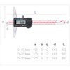 GLTL General Tools Depth Gauge Vernier Caliper 0-150mm 0-200mm,0-300mm (Digital