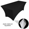 pod linen spandex stretch cover tablecloth for 6ft foot table