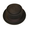 Brown Unisex Superb Foldable Pork Pie Trilby Hat with Matching