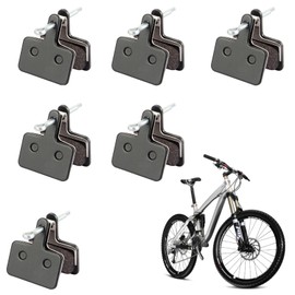 PHMING Pack of 12 Bicycle Brake Pads, Bicycle Disc Brake Pads with Cotter Pins and Spring, Bicycle Brake Pads, Fast Heat Dissipation, Compatible with Shimano C501 M575 M525 M475 M447 M446 M416