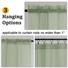 Gwine Sheer Curtains Sage Green 2x59Wx84L