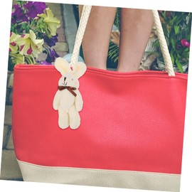 LIFKOME Handbag Pendant Smiling Rabbit Bag Charm Unique Keychain Cool Decor for Your Personality