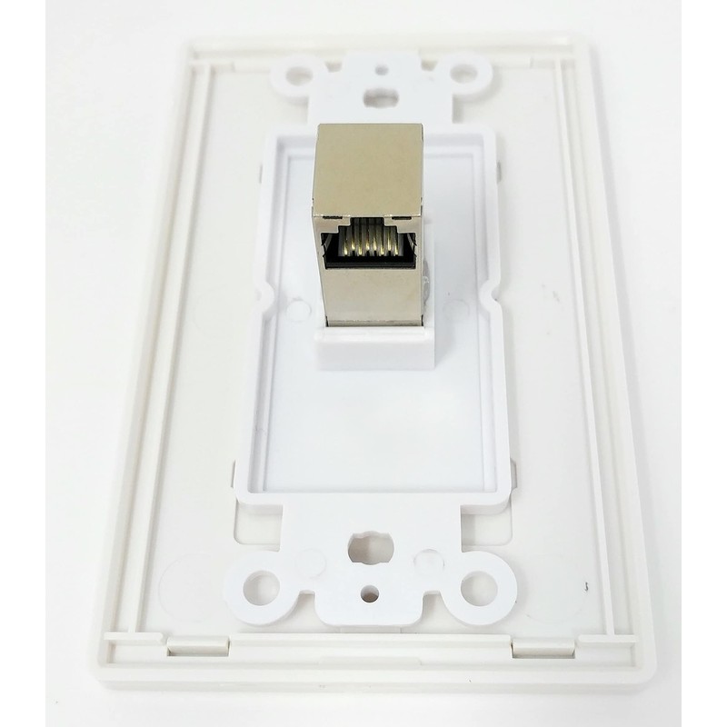 RiteAV CAT 6A 1 Port Shielded Cat6A 90 Degree Exit