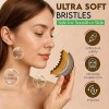 Cepillo facial hipoalergénico de drenaje linfático, con mango ergonómico