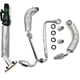 MCDHOJWGG 4Pcs Turbo Oil Return Drain Oil Feed Pipe Kit Compatible with Buick Encore 2013-2019 for Chevy for for Cruze for Sonic for Trax 1.4L L4 Replaces 55587854 55592600 55567067 55568031