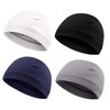 YSJCHEBS Pack of 4 Plain Beanie Hats, Elastic Outdoor Sports