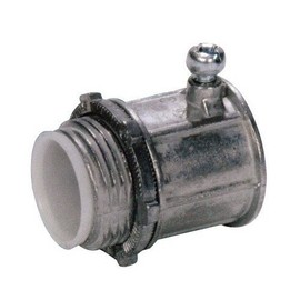 Morris Products 14869 EMT Set Screw Connector, Insulated Throat, Zinc Die Cast, 4" Trade Size