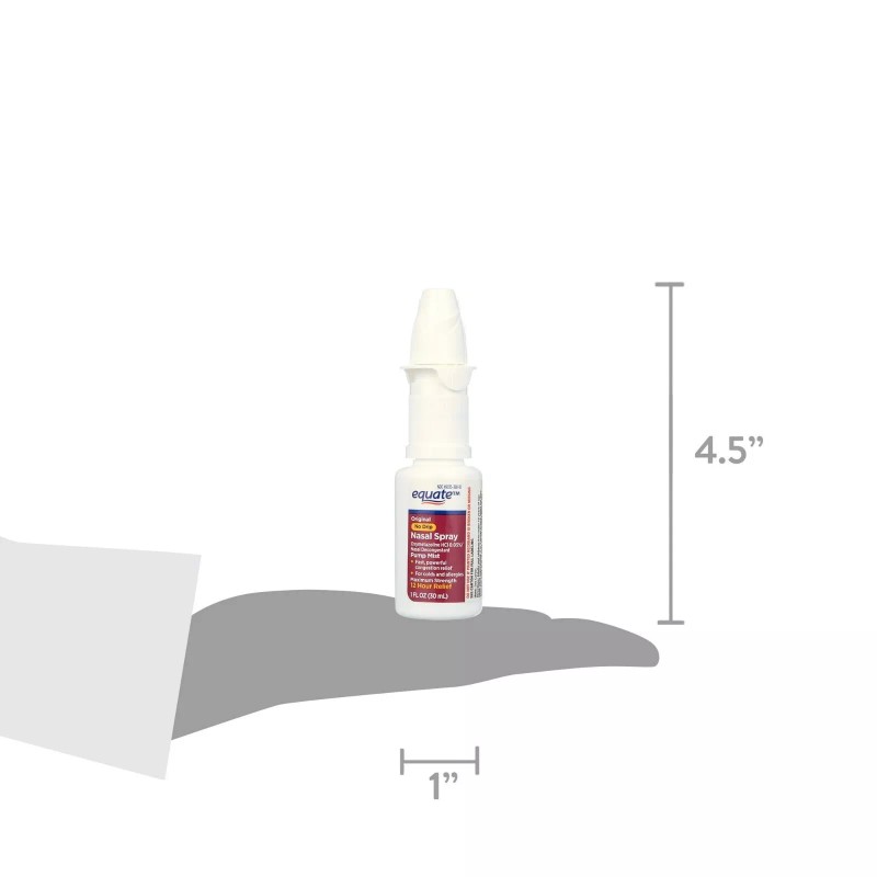 Equate Original No Drip Nasal Spray Maximum Strength Pump Mist
