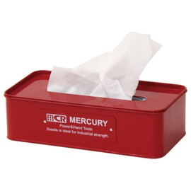 Keystone Mercury Tinplate Tissue Box Red MEBUTBRD [Authorized Dealer Item]
