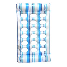 F Fityle Inflatable Pool Lounger Lounge Chair Heavy Duty Multipurpose Beach Mat Pool Float Floatie Chair for Swimming Pool Accessories, Blue