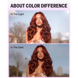 Megalook hair 6x5 Reddish Brown Lace Front Wigs Human Hair Pre Plucked Glueless Wigs Human Hair with Natural Hairline Hd Lace Frontal Wigs 210% Density Auburn Wig Body Wave Wig for Women 20 Inch