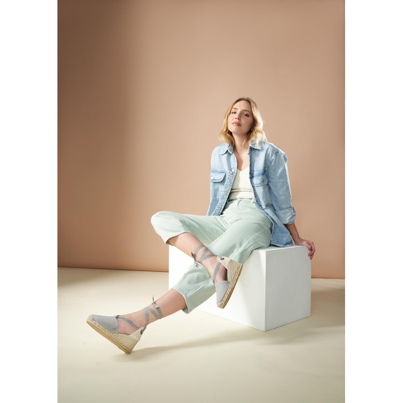 Canvas Espadrille Wedges by Viscata