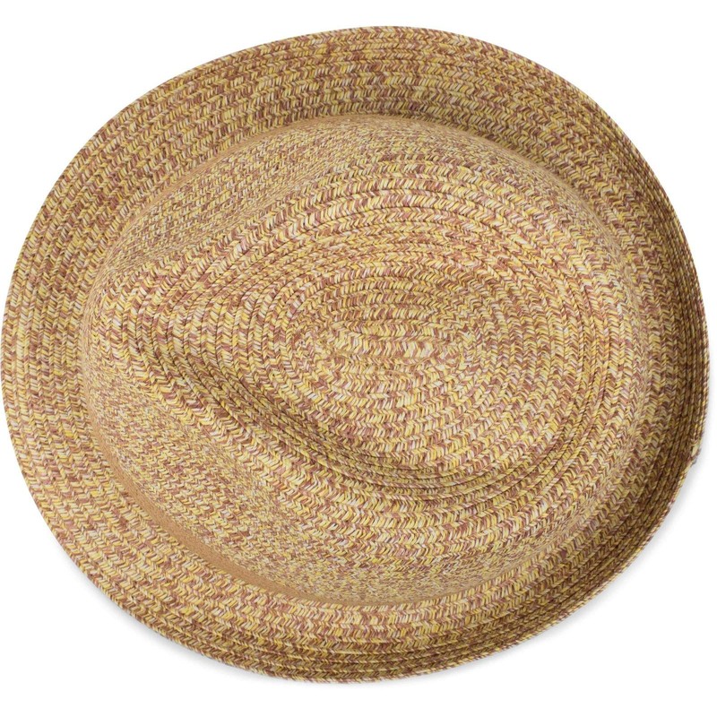 styleBREAKER Trilby 04025002 Unisex Lightweight Paper Hat with Contrasting Trim,
