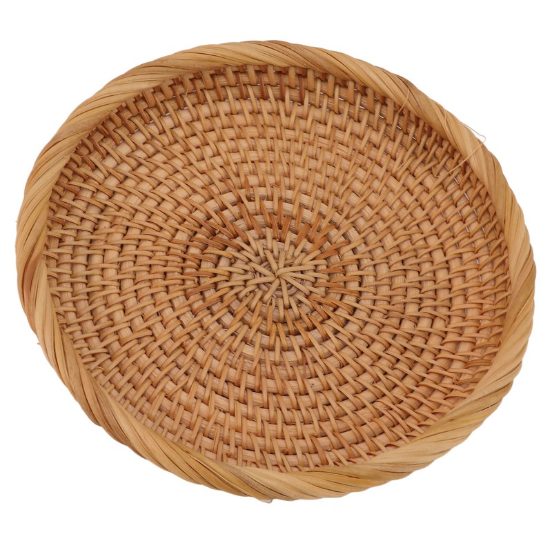 Rattan Fruit Tray Hand Woven Elegant Traditional Natural Rattan Serving