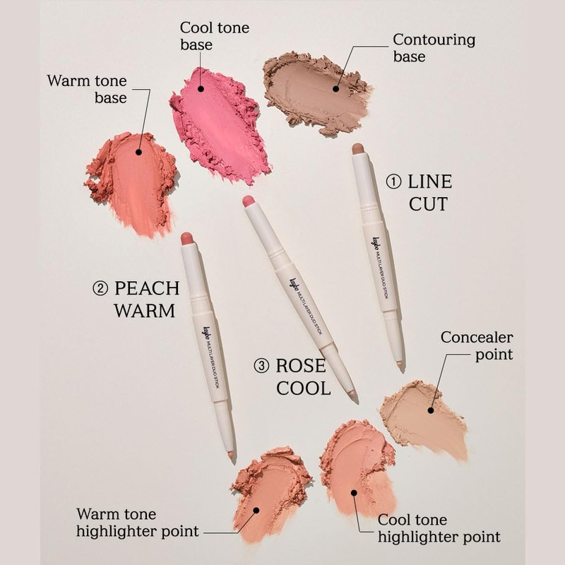 [Kibo/Keybo] Duo Stick Shading + Highlight Concealer, Nose Shadow, Korean