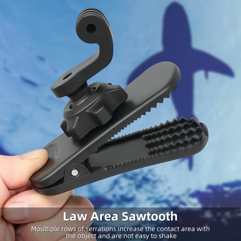 SUREWO 360° Rotating Backpack Mount, Quick Clip Mount with Expandable