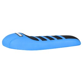 Enjoy Mfg Ribbed Seat Cover - Compatible Fit for Super73 '1-Up' - S1, S2, R & RX eBike #365 (Light Blue - Black - Light Blue Ribs)