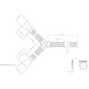 Kakudai 4542 W Pipe for Sink Hose
