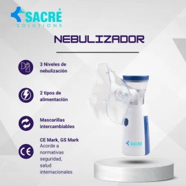 Nebulizador Inalámbrico Ultrasónico Nebulizer Inalador Nebulizador Sacre Solutions