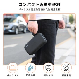 VRIG DJI Osmo Pocket 3 Storage Case Carrying Bag Dustproof Splashproof Shockproof Three Layer Design Interior Plush Lining Storage 3 Osmo Pockets Carrying Case with Strap Osmo Pocket 3 Accessories AC-62