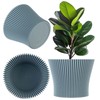 KADAX Small Plastic Flower Pot, Succulent and Herb Planter, Modern
