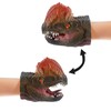 Andux Dinosaur Hand Puppet Realistic Soft Rubber Interactive Role Play