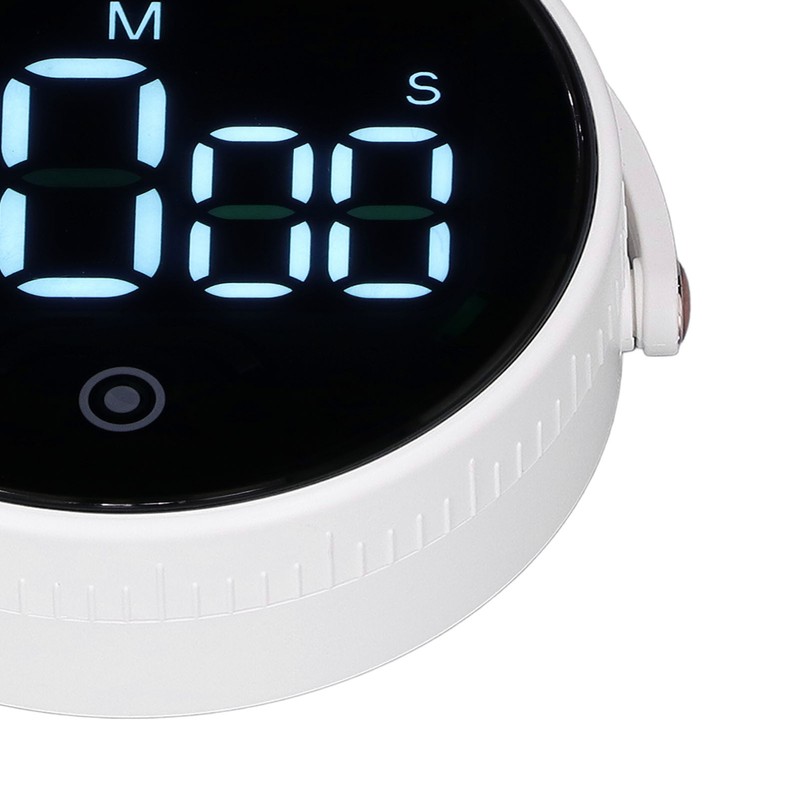 Desktop Timer Minimalist Round 3 Level Volume Adjustable Digital Countdown