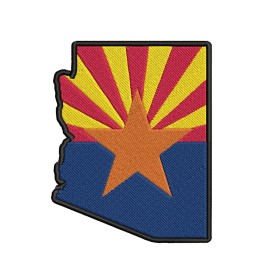 Superheroes Gear ARIZONA STATE FLAG embroidered iron-on PATCH EMBLEM new APPLIQUE