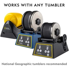 JMW Sales, Inc. National Geographic Rock Tumbler Grit and Polish Refill Kit - Tumbling Grit Medi
