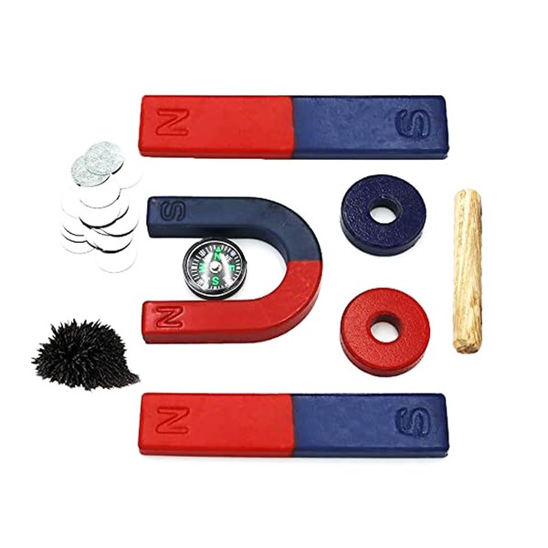 Physics Science Magnetic Kit Educational Science Experiment Tool Rod Ring