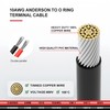 Anderson Connector to Ring Terminal Battery Cable 10AWG, Powerpole Style