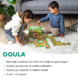 Goula 55261 Robin Rabbit Learning Games for Children Spanish Co-op Game from 3 Years, Colourful