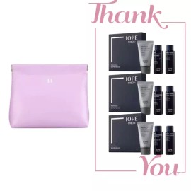 IOPE 시그니처 라벤더 파우치+아이오페 맨 바이오 3종 여행용 3키트 세 Signature Lavender Pouch + Iope Men Bio 3 Types Travel Kit Set