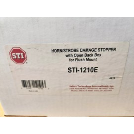 STI-1210E Horn Strobe Damage Stopper Open Back Box Flush Mount