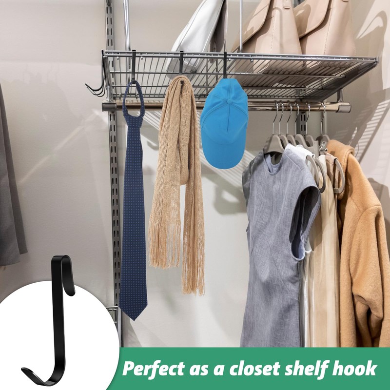 Yaocom 6 Pcs J Hook for Wire Shelving 3.6 Inch