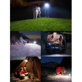 intelamp Portable Outdoor Solar Light, Camping Lantern Solar Outdoor Waterproof,2000mAh Emergency Solar Light, Suitable for Fishing, Hiking, Camping, Garden, Courtyard, Corridor, Aisle