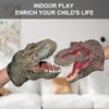 Andux Dinosaur Hand Puppet Realistic Soft Rubber Interactive Role Play