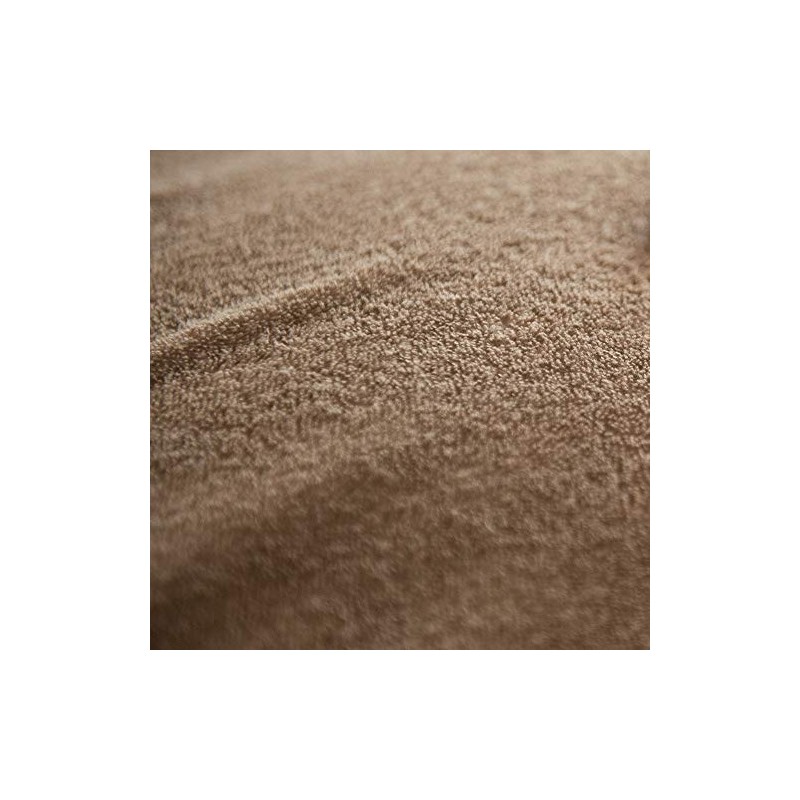 Fab the Home FH131940-870 Fitted Sheet, Cumin, Single, 39.4 x
