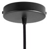 Canopy for Textile Cable, Lamps Canopy Metal. 1/2/3/5/7 Hole. White, Black, Chrome, Copper, Brass, Pearl Black (1 Hole Black)