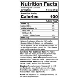 Natural's Answer Plant Head Real Meal Protein Protein (780, Vanilla)