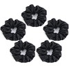 WLLHYF 5 Pieces Satin Hair Bobbles Soft Satin Hair Bobbles