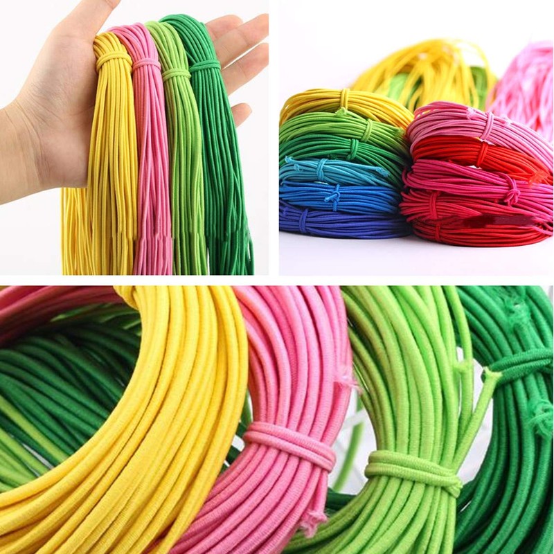 50 Yards 2mm High Elasticity Cord Round Beading Thread Strings