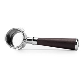 CrossCreek 54mm Espresso Bottomless Portafilter with 3 Ear | Fits 54mm Breville/Sage Barista Espresso Machine | Stainless Steel Basket and Solid Wood Handle | Espresso Accessories