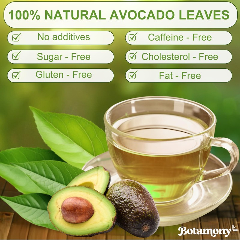 BOTAMONY 65 Premium Avocado Leaf Tea Bags 2g/teabag, Avocado Leaves