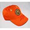 Damier Langevinè® Trendy Distressed Orange Designer Baseball Cap Lion Hat