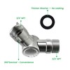 Watflow 180° & 360° Adjustable Metal Swivel Connector，Durable Brass &