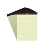 Staples Notepad, 8.5" x 11.75", Wide Ruled, Canary, 50 Sheets/Pad,