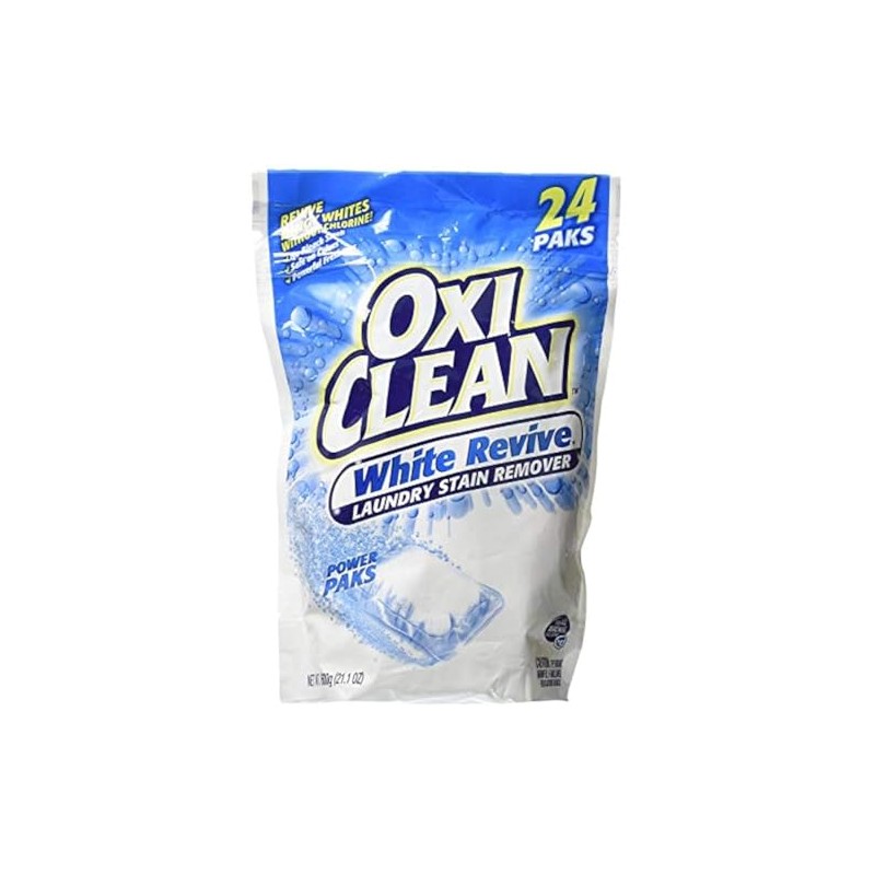 OxiClean White Revive Stain Remover Power Paks, 24 Count (2